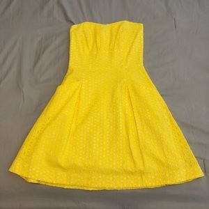 Lily Pulitzer Yellow Eyelet Dress